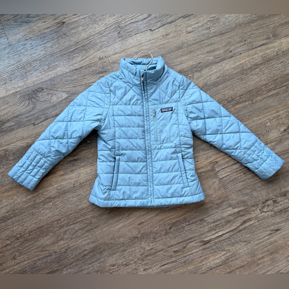 Patagonia Kids Puffer Jacket in Light Blue